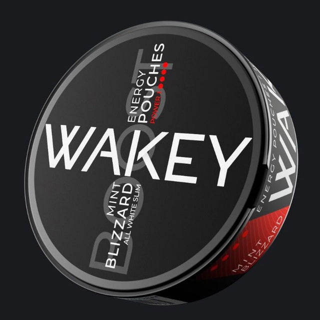 Wakey caffeine Blizzard Mint 100mg (black)