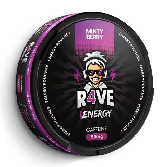 R4ve Minty Berry 50mg caffeine