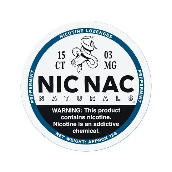 NIC NAC Peppermint 3mg Nicotine Lozenges