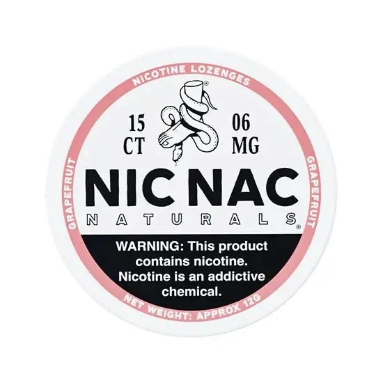 Nic Nac Grapefruit 6mg Nicotine Lozenges
