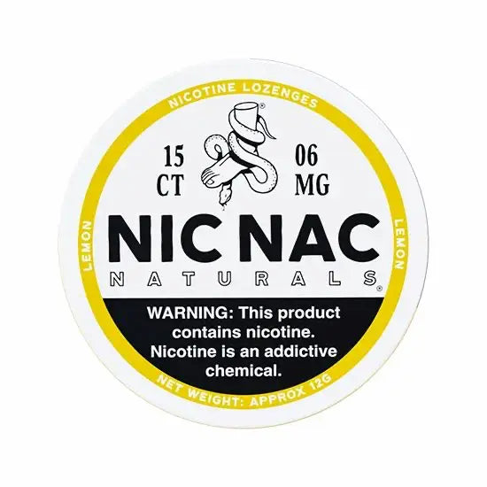 Nic Nac Lemon 6mg Nicotine Lozenges