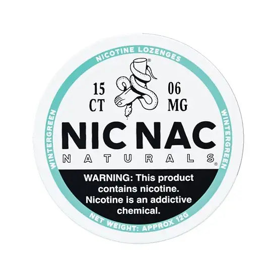 Nic Nac Wintergreen 6mg Nicotine Lozenges
