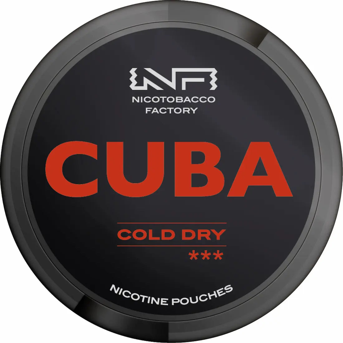 CUBA Blackline Cold Dry 43mg nicotine pouches mint cooling flavour UK