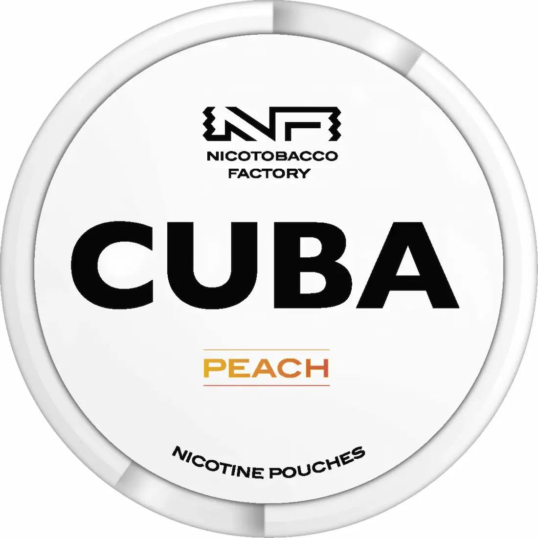 CUBA Whiteline Peach 16mg nicotine pouches peach flavour UK