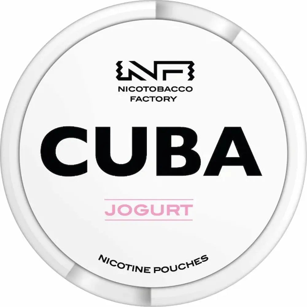 CUBA Whiteline Yogurt 16mg nicotine pouches creamy flavour UK