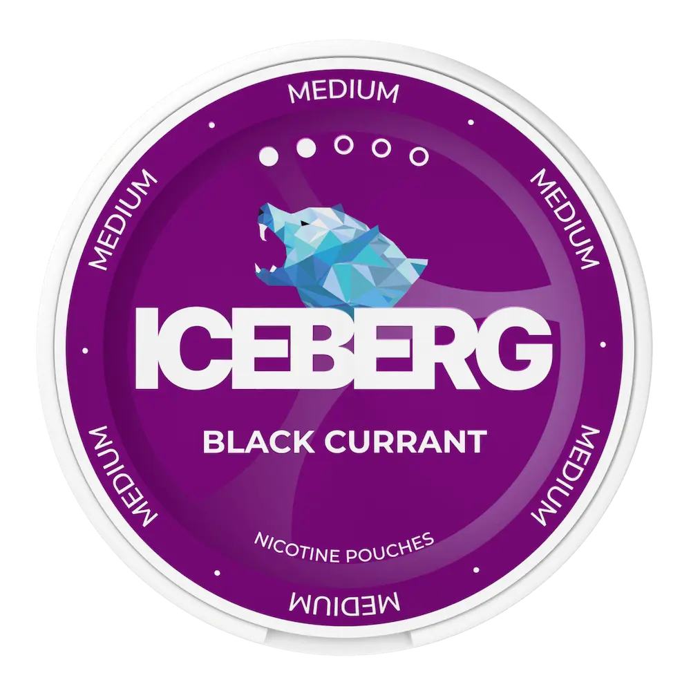 ICEBERG Black Currant 20mg nicotine pouches with blackcurrant flavour