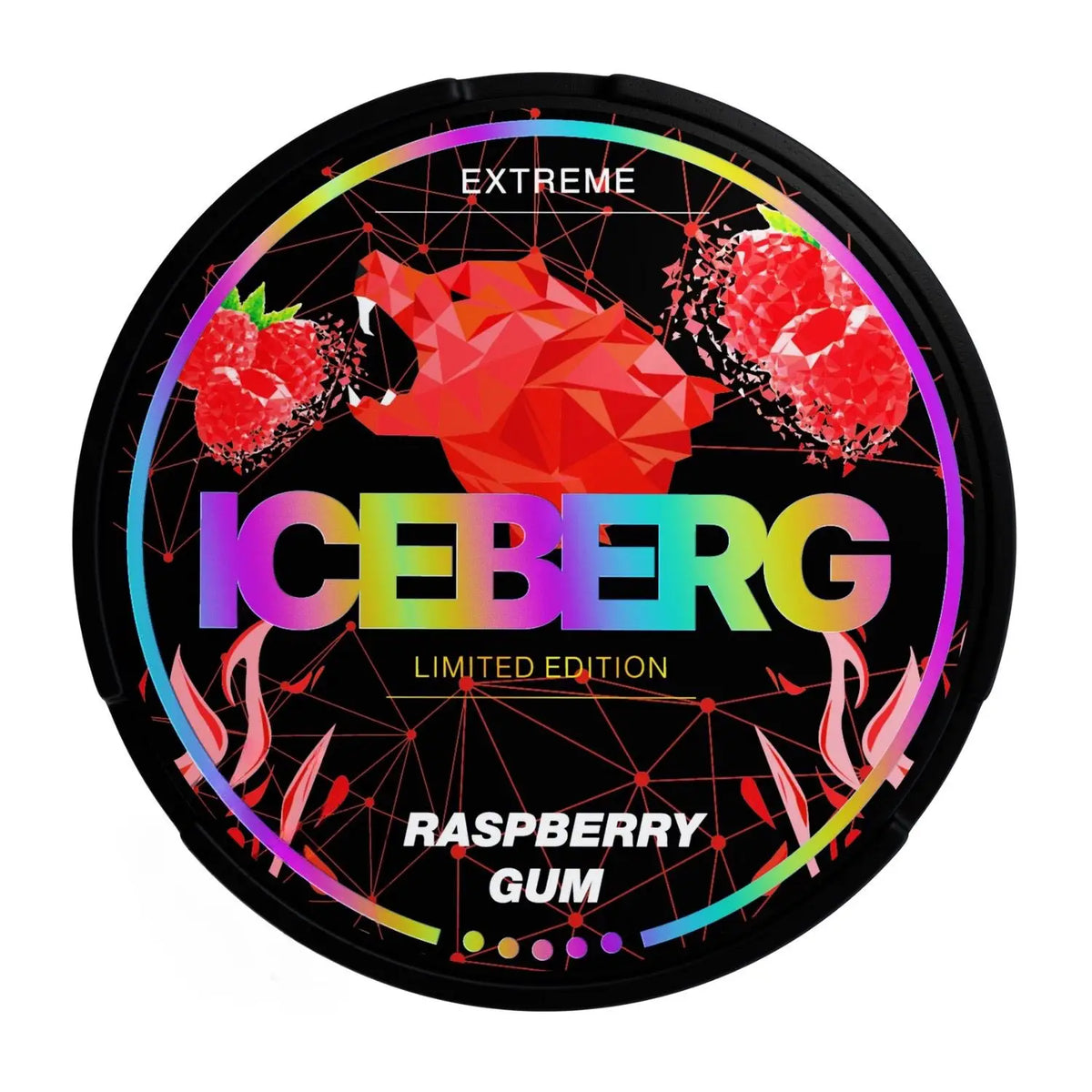ICEBERG Raspberry Gum 50mg nicotine pouches