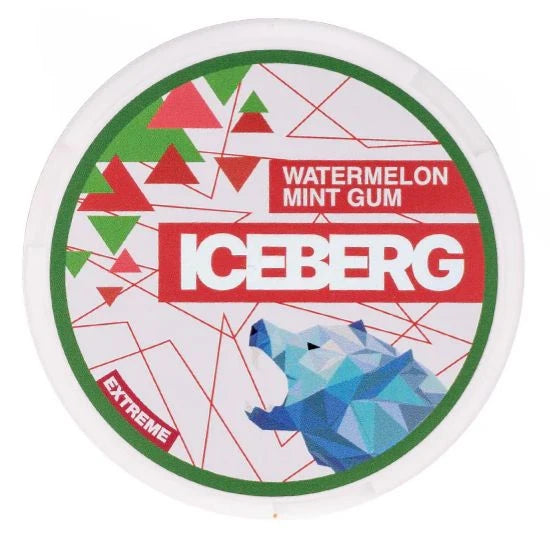 ICEBERG Watermelon Mint Gum 50mg nicotine pouches