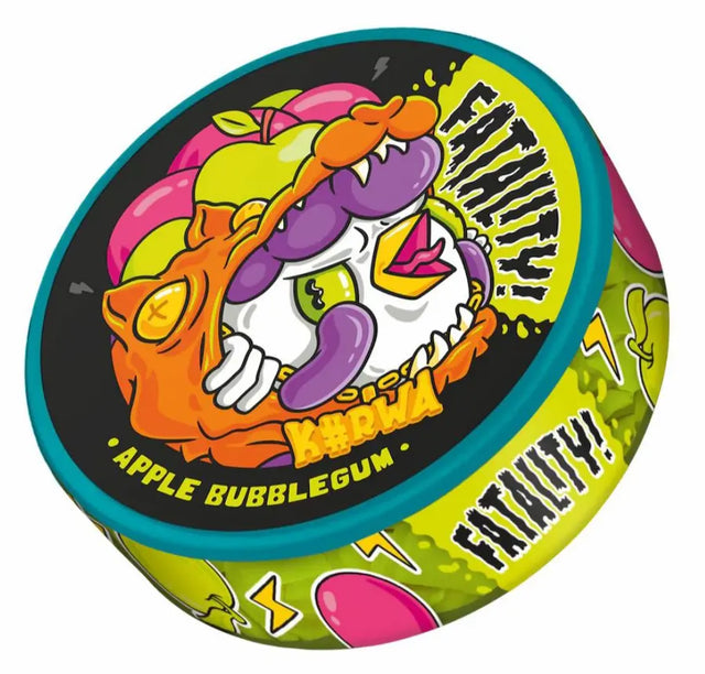 KURWA Fatality Apple Bubblegum 47mg strong nicotine pouches UK