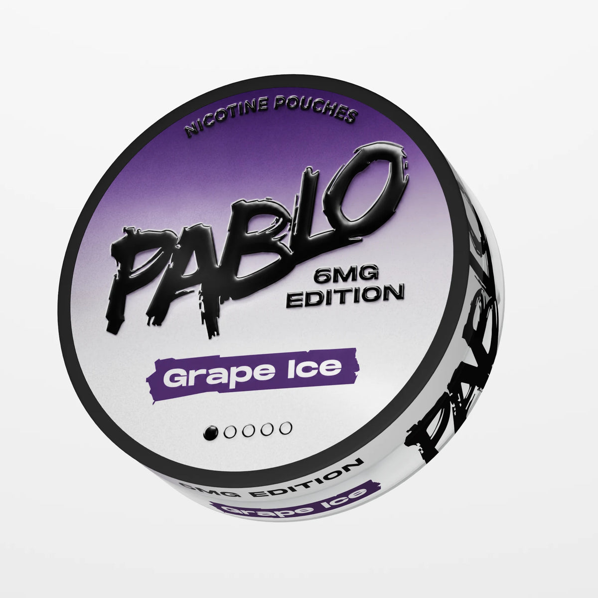 PABLO 6mg Edition Grape Ice 6mg nicotine pouch can, rich, sweet grape with an icy finish