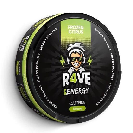 R4VE Frozen Citrus 50mg caffeine pouches