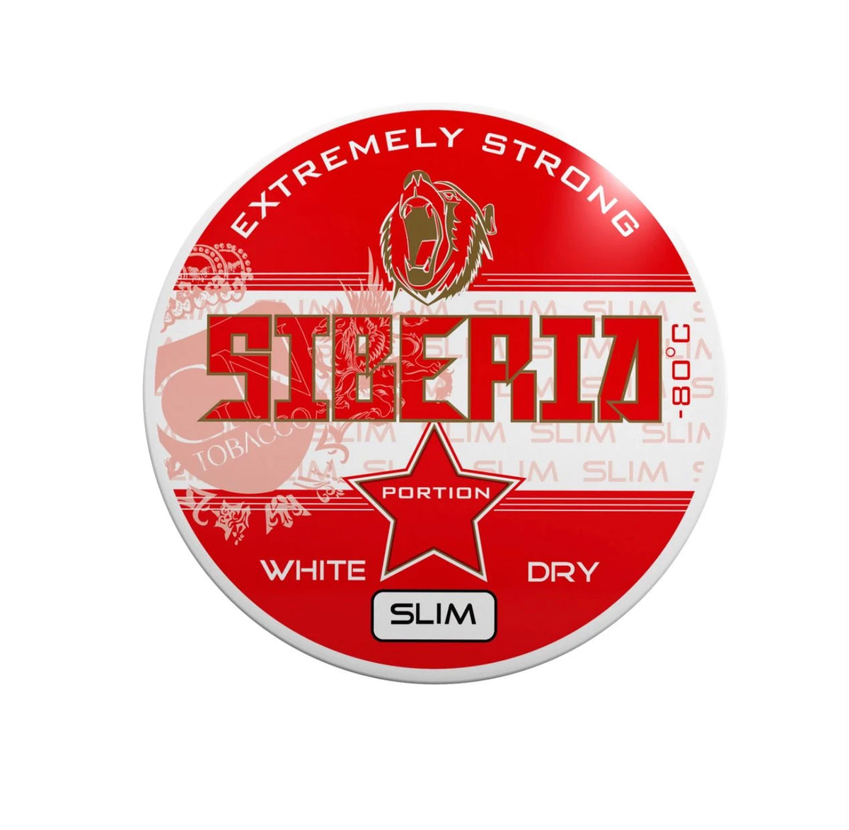 SIBERIA Red 80 Degrees White Dry Portion pouches