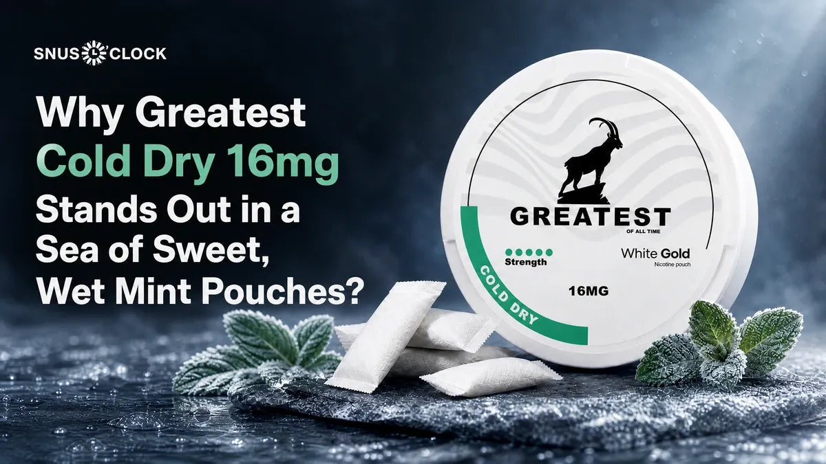 Greatest Cold Dry 16mg Nicotine Pouches UK Strong Mint Guide