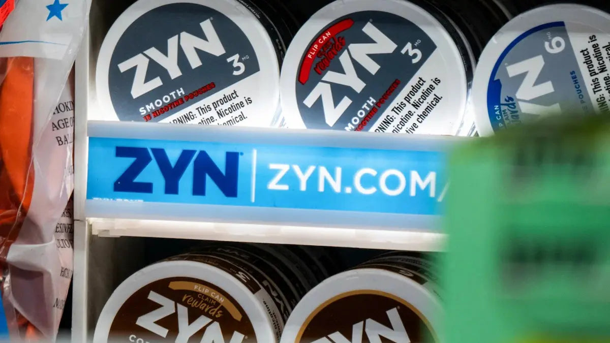 ZYN nicotine pouches displayed in store for a guide to nicotine pouch safety and responsible use