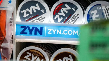 ZYN nicotine pouches displayed in store for a guide to nicotine pouch safety and responsible use