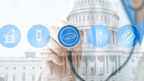 Government and healthcare imagery representing nicotine pouch laws and regulations around the world