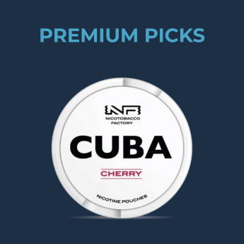 Buy CUBA WHITELINE Cherry 16mg Nicotine Pouches