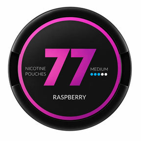 77 Raspberry medium strength nicotine pouches