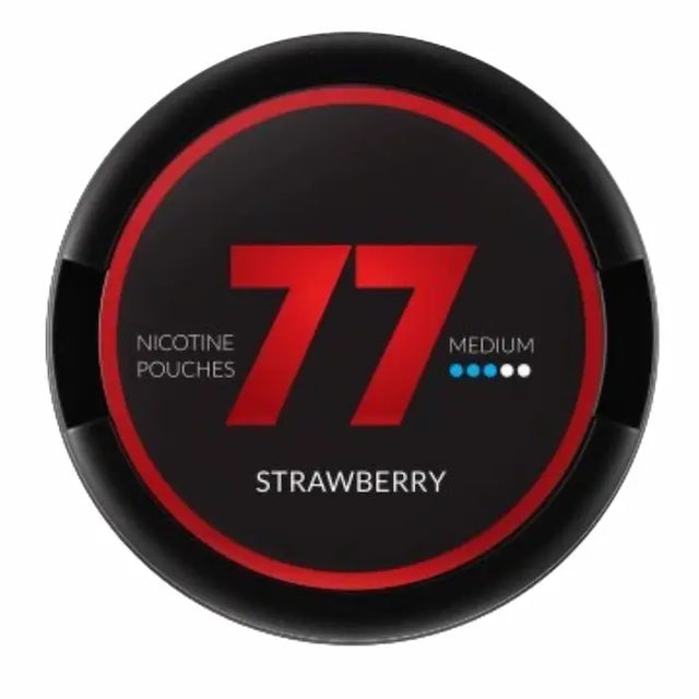 77 Strawberry 16mg nicotine pouches UK strawberry flavour next day delivery