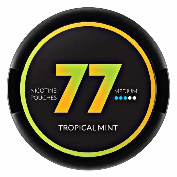 77 Tropical Mint 16mg nicotine pouches UK mint flavour next day delivery