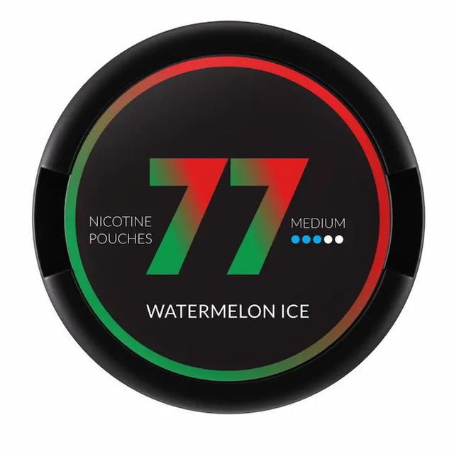 77 Watermelon Ice 16mg nicotine pouches UK watermelon flavour next day delivery