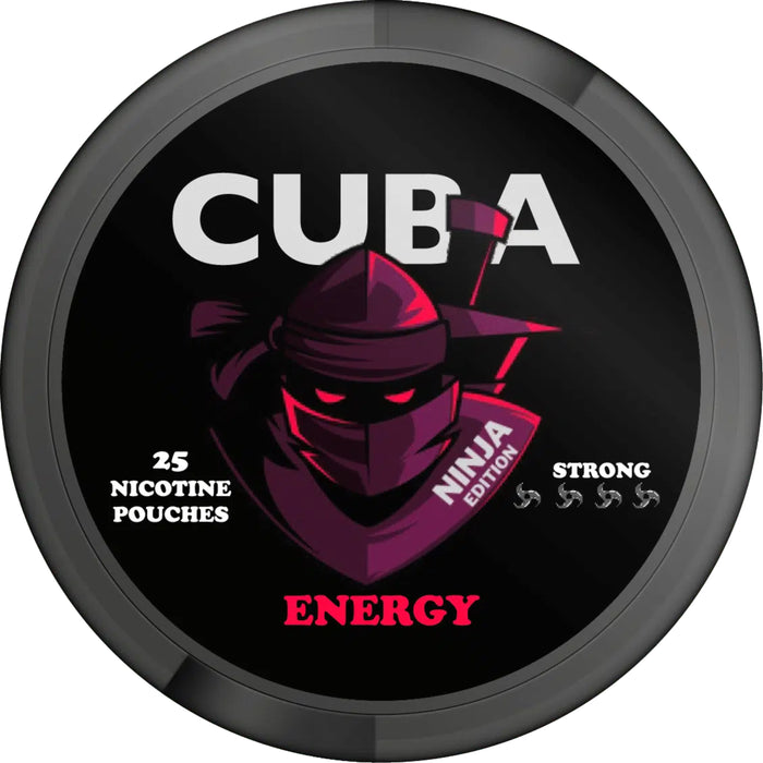 Buy CUBA NINJA Energy 30mg Nicotine Pouches