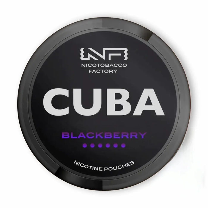 CUBA Blackline Blackberry 43mg nicotine pouches blackberry flavour UK