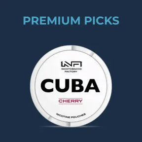 CUBA Whiteline Cherry 16mg nicotine pouches cherry flavour UK
