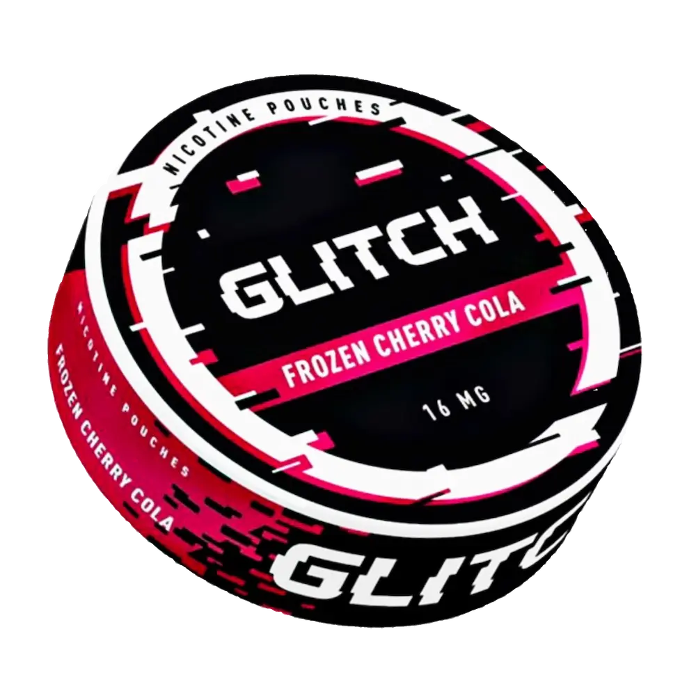 GLITCH Frozen Cherry Cola 16mg nicotine pouches UK
