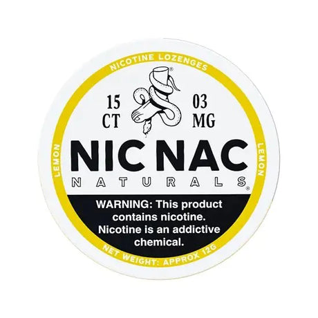 NicNac Lemon 3mg Nicotine Lozenges
