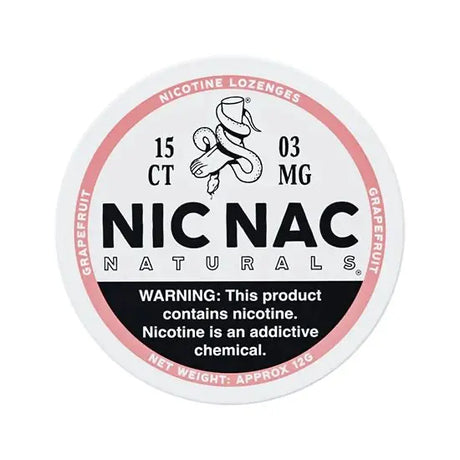 Nic Nac Grapefruit 3mg Nicotine Lozenges