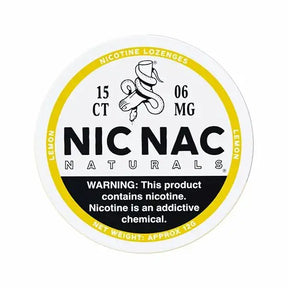 Nic Nac Lemon 6mg Nicotine Lozenges