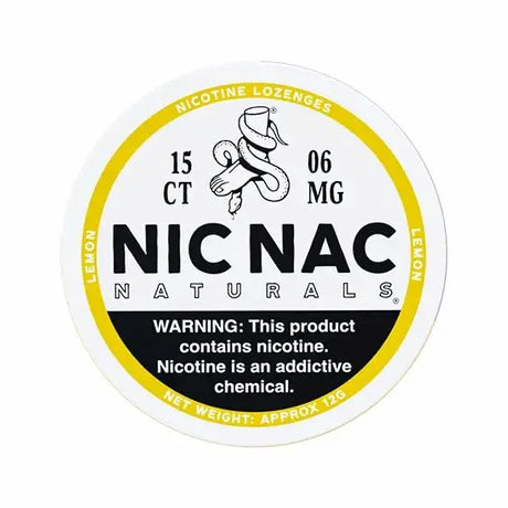 Nic Nac Lemon 6mg Nicotine Lozenges