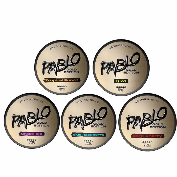 Buy PABLO Gold 17mg Bundle of 5 Pack Nicotine Pouches