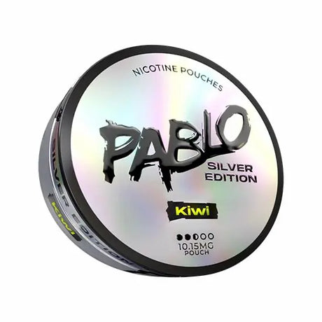 PABLO Silver Edition Kiwi 10.15mg nicotine pouches UK fruit flavour slim pouch