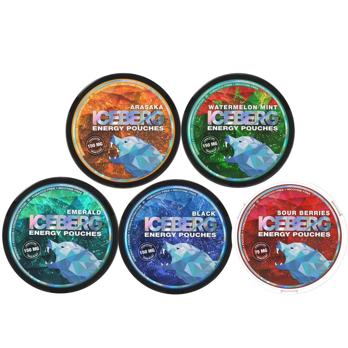 Bundle of 5 : ICEBERG Caffeine