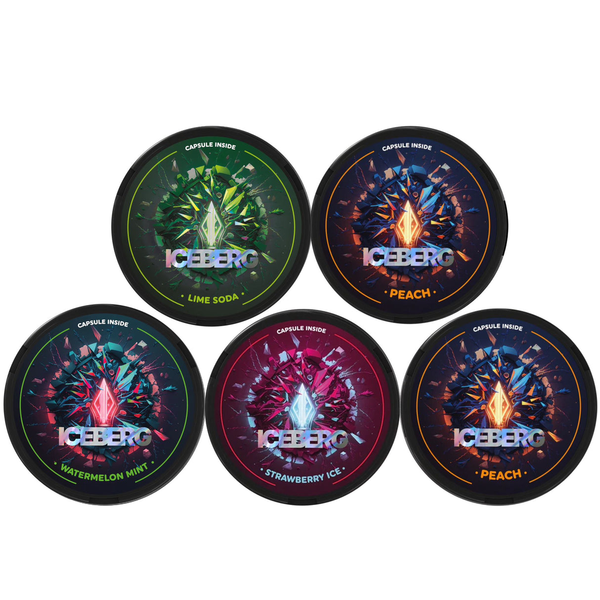 Bundle of 5: ICEBERG Capsules