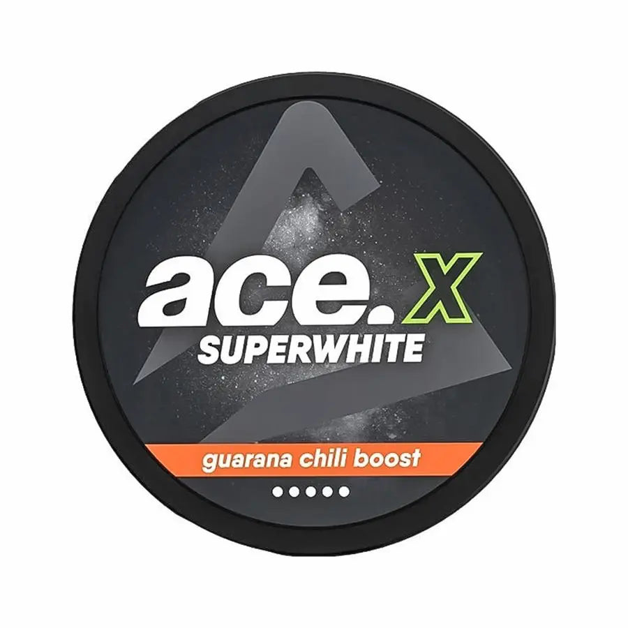 ACE X Guarana Chili Boost 16mg nicotine pouches energy and chili flavour UK