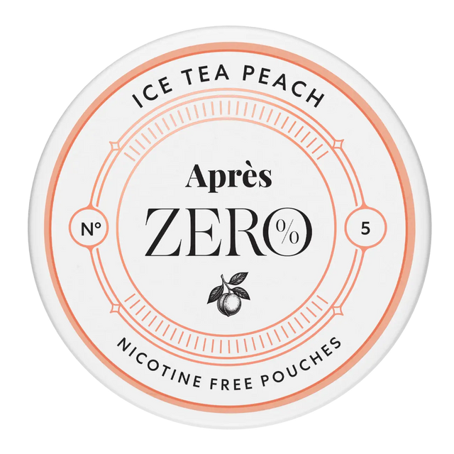 APRES Ice Tea Peach ZERO nicotine free pouches 0mg