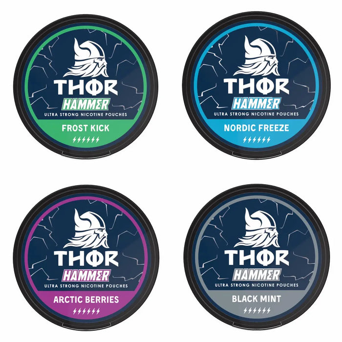 THOR 20mg Nicotine Pouches Bundle of 4
