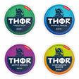 Bundle of 5 THOR 12.6mg nicotine pouches featuring assorted flavours in a tobacco free format