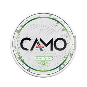 CAMO Green Apple 12mg nicotine pouches
