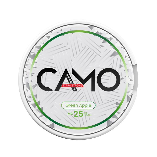 CAMO Green Apple 25mg nicotine pouches