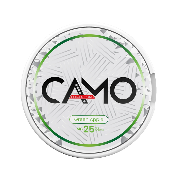 CAMO Green Apple 25mg nicotine pouches