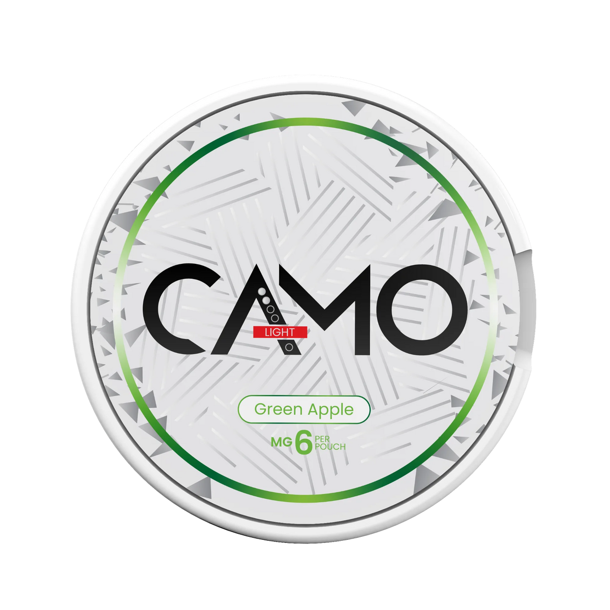 CAMO Green Apple 6mg nicotine pouches