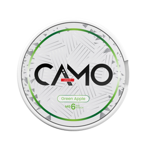CAMO Green Apple 6mg nicotine pouches