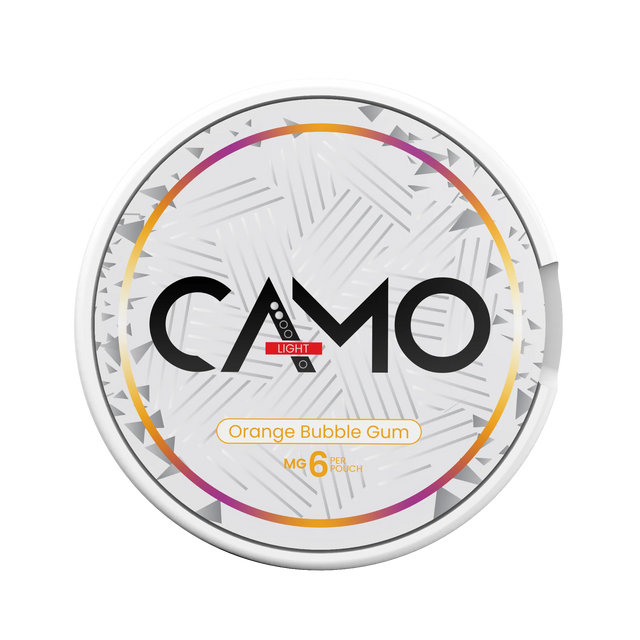 CAMO Orange Bubblegum 6mg nicotine pouches