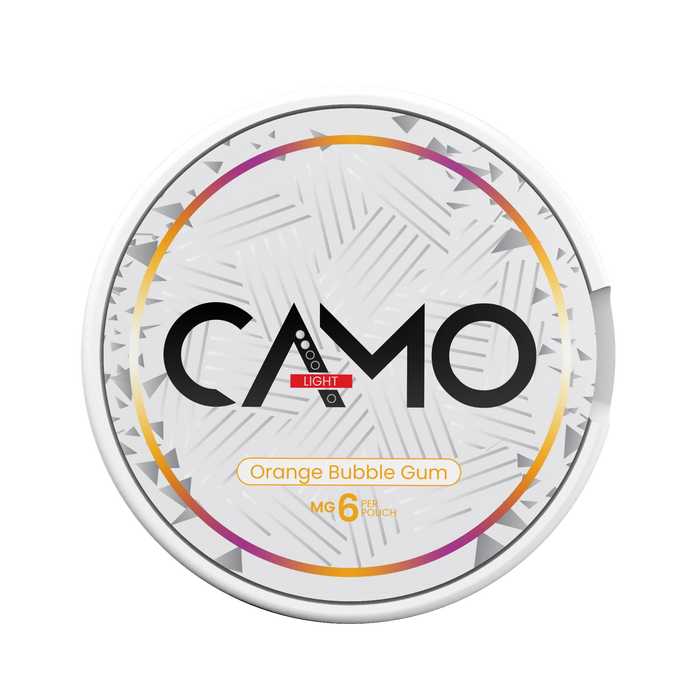 CAMO Orange Bubblegum 6mg nicotine pouches