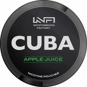CUBA Blackline Apple Juice 43mg nicotine pouches fresh apple flavour UK