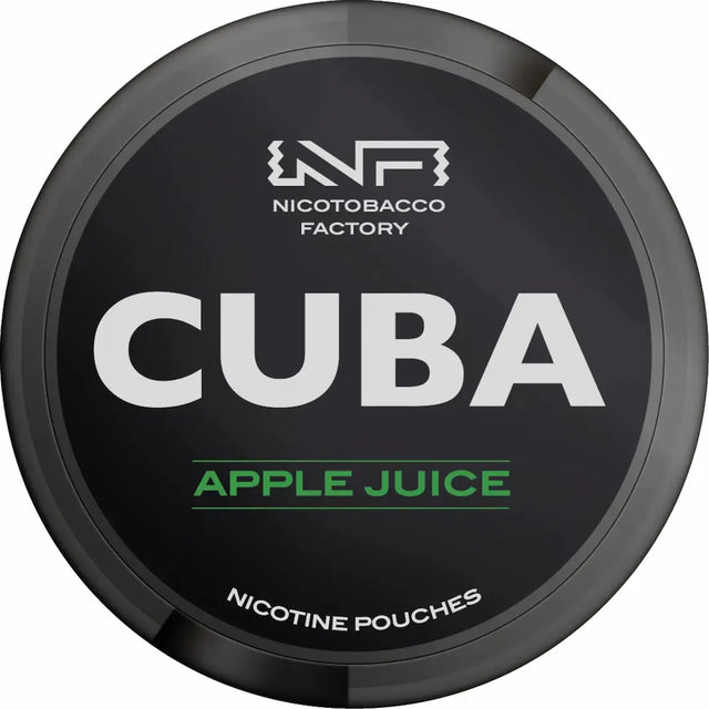 CUBA Blackline Apple Juice 43mg nicotine pouches fresh apple flavour UK